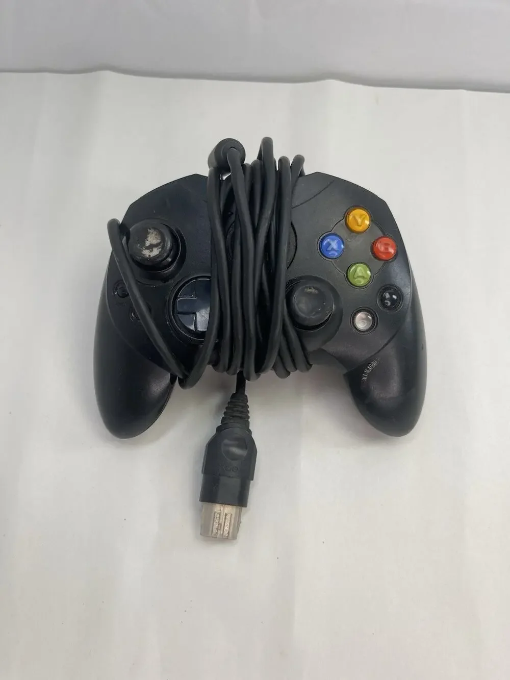 Original Microsoft Xbox Controller - Black Wired Controller (Model S)